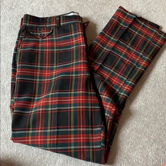 plaid pants mens vintage